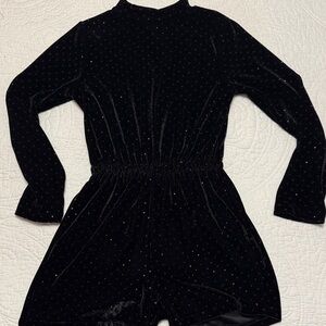 Zara Black Velvet Kids One Piece
